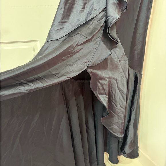 Premier Black High-Low Ruffle Evening Dress - Picture 4 of 7